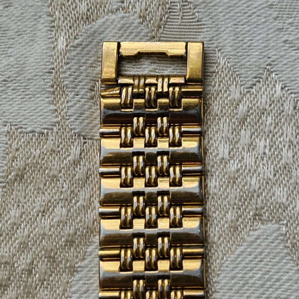 Elgin Black and Gold Tone Diamond Quartz Stainless Steel Watch - Picture 12 of 16